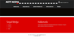 Desktop Screenshot of mettmedya.com